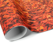 Herbst Moderner Geschenkpapier Blätter Orange (Rolleneckpunkt)