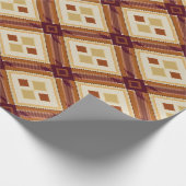 Herbst Modernes Raute Muster Nr. 10 Geschenkpapier (Ecke)
