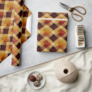 Herbst Modernes Raute Muster Nr. 11 Geschenkpapier