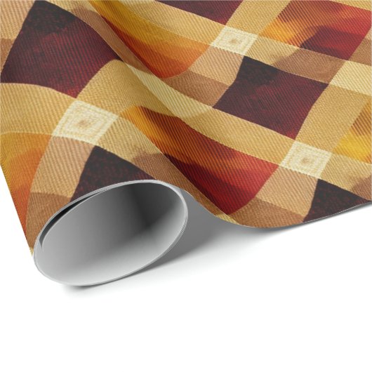 Herbst Modernes Raute Muster Nr. 11 Geschenkpapier (Rolleneckpunkt)