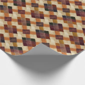 Herbst Modernes Raute Muster Nr. 12 Geschenkpapier (Ecke)
