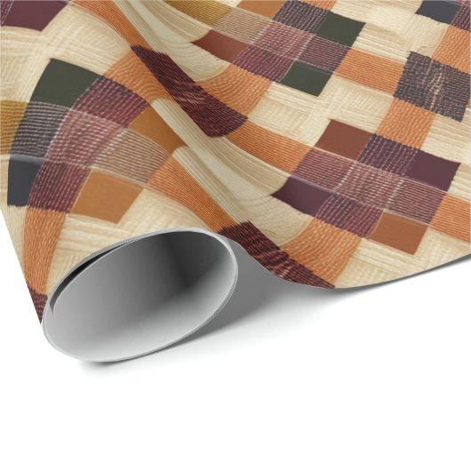 Herbst Modernes Raute Muster Nr. 12 Geschenkpapier (Rolleneckpunkt)
