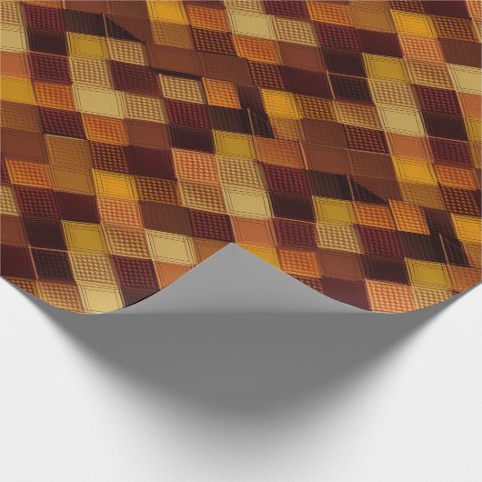 Herbst Modernes Raute Muster Nr. 16 Geschenkpapier (Ecke)