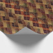 Herbst Modernes Raute Muster Nr. 19 Geschenkpapier (Ecke)