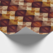 Herbst Modernes Raute Muster Nr. 4 Geschenkpapier (Ecke)