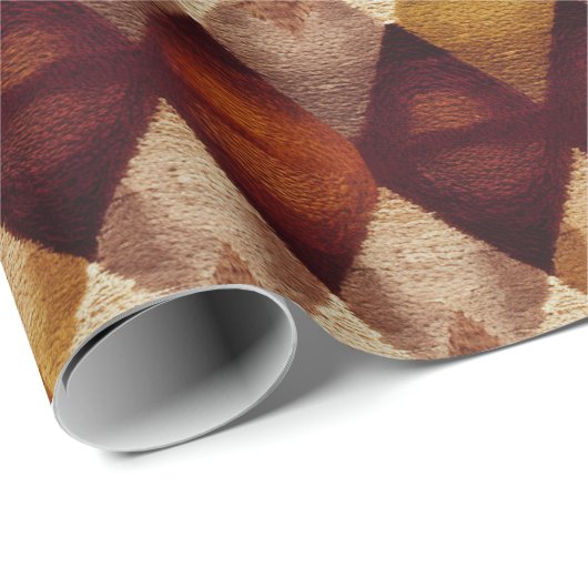 Herbst Modernes Raute Muster Nr. 4 Geschenkpapier (Rolleneckpunkt)