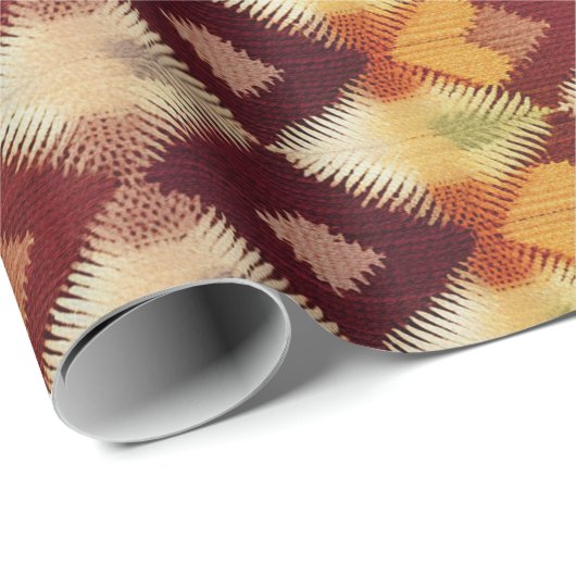Herbst Modernes Raute Muster Nr. 6 Geschenkpapier (Rolleneckpunkt)