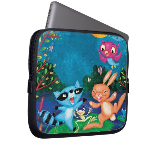 Herbst-Mond Laptopschutzhülle (Vorne Rechts)