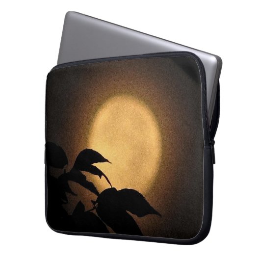 Herbst-Mond Laptopschutzhülle (Vorderseite Links)