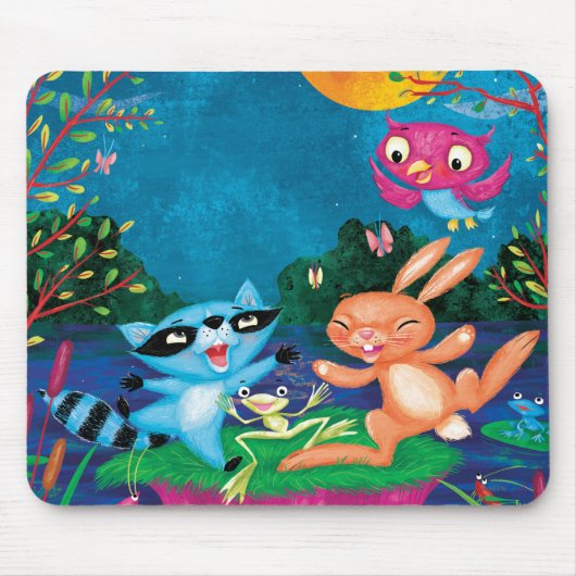 Herbst-Mond Mousepad (Vorne)