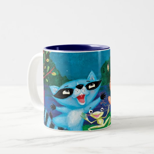 Herbst-Mond Zweifarbige Tasse (Vorderseite Links)