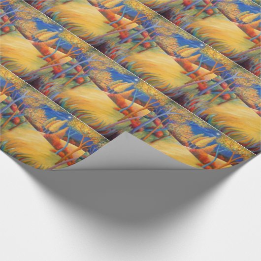 Herbst-Mondgeschenkverpackungspapier Geschenkpapier (Ecke)