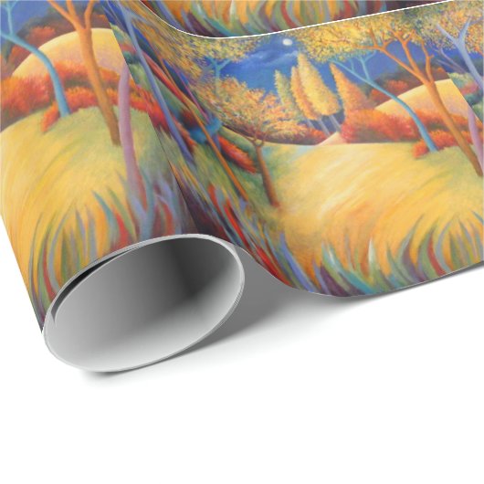 Herbst-Mondgeschenkverpackungspapier Geschenkpapier (Rolleneckpunkt)