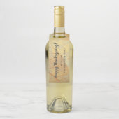 Herbst - Monogramm-Blätter der Herbstfamilie Flaschenanhänger (Auf Flasche)