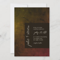 Herbst Moody Dark Modern Wedding
