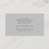 Herbst Moody Floral Design Visitenkarte (Rückseite)