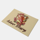 Herbst Moon Fairy Witze Fall Fairies Fußmatte (Schrägansicht)