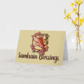 Herbst Moon Fairy Witze Fall Fairies Karte (Gelbe Blume)