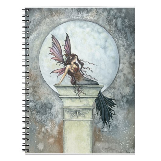 Herbst Moon Fantasy Fairy Notebook Notizblock (Vorderseite)