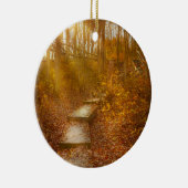 Herbst - Morgenwanderung Keramik Ornament (Rechts)