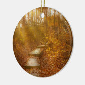 Herbst - Morgenwanderung Keramik Ornament (Links)