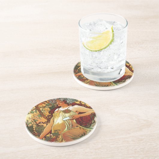 Herbst, Mucha Getränkeuntersetzer (Seite)