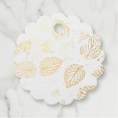 Herbst, Muster der Blätter Geschenkanhänger (Vorderseite)