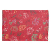 Herbst, Muster der Blätter Kissenbezug (Rückseite)