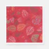 Herbst, Muster der Blätter Serviette (Vorderseite)