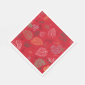 Herbst, Muster der Blätter Serviette (Ecke)