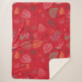 Herbst, Muster der Blätter Sherpadecke (Vorderseite)