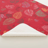 Herbst, Muster der Blätter Sherpadecke (3/4)