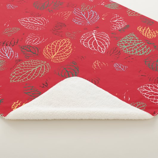 Herbst, Muster der Blätter Sherpadecke (3/4)