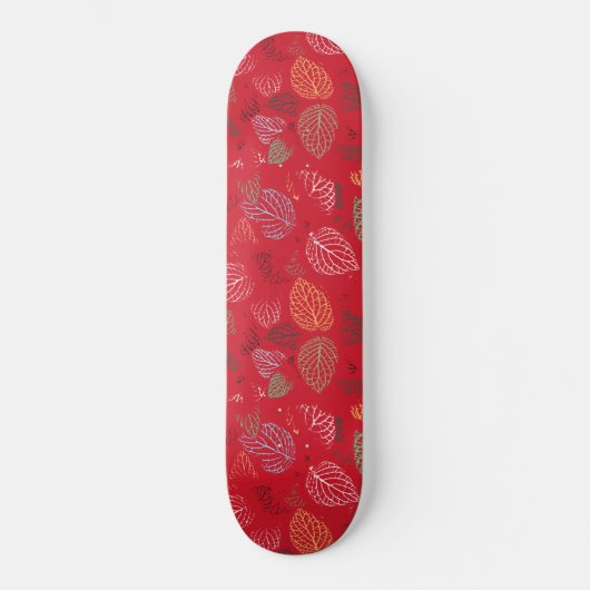 Herbst, Muster der Blätter Skateboard (Vorderseite)