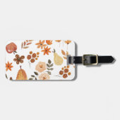 Herbst-Muster Gepäckmarke Gepäckanhänger (Vorderseite horizontal)