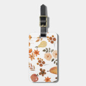 Herbst-Muster Gepäckmarke Gepäckanhänger (Vorderseite vertikal)