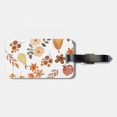 Herbst-Muster Gepäckmarke Gepäckanhänger (Rückseite horizontal)