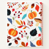 Herbst-Muster-Notebook Notizblock (Rückseite)