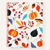 Herbst-Muster-Notebook Notizblock (Vorderseite)