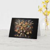 Herbst-Mutter-Geburtstagsstrauß Karte (Gelbe Blume)