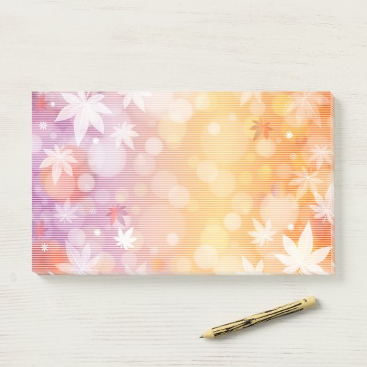 Herbst - Nachhinweise Post-it Klebezettel (Auf Schreibtisch)