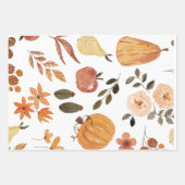 Herbst - Nahtloses Muster Geschenkpapier Set (Vorderseite 2)