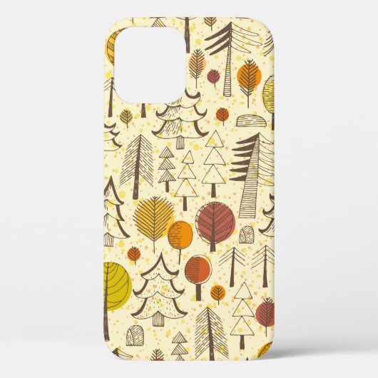 Herbst. Nahtloses Muster mit Wald, Herbstbacken Case-Mate iPhone Hülle (Rückseite)