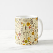 Herbst. Nahtloses Muster mit Wald, Herbstbacken Kaffeetasse (VorderseiteRechts)