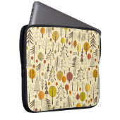 Herbst. Nahtloses Muster mit Wald, Herbstbacken Laptopschutzhülle (Vorne Rechts)