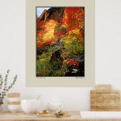 Herbst - Nationalpark Zion Poster (Küche)