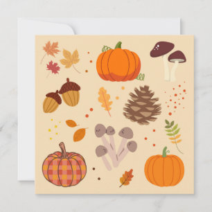 Herbst Natur Feiertagskarte