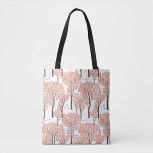 Herbst Natur Wildtiere nahtlos Muster Herbst Bäume Tasche
