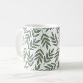 Herbst | Nature Greenery Leaf Foliage Muster Kaffeetasse (Vorderseite Links)