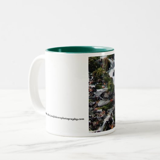 Herbst-Nebel-Tasse Zweifarbige Tasse (Vorderseite Links)